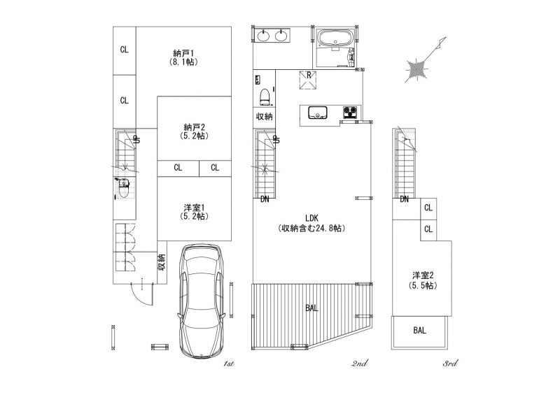 A区画:建築参考プラン価格 4,400万円(税込)